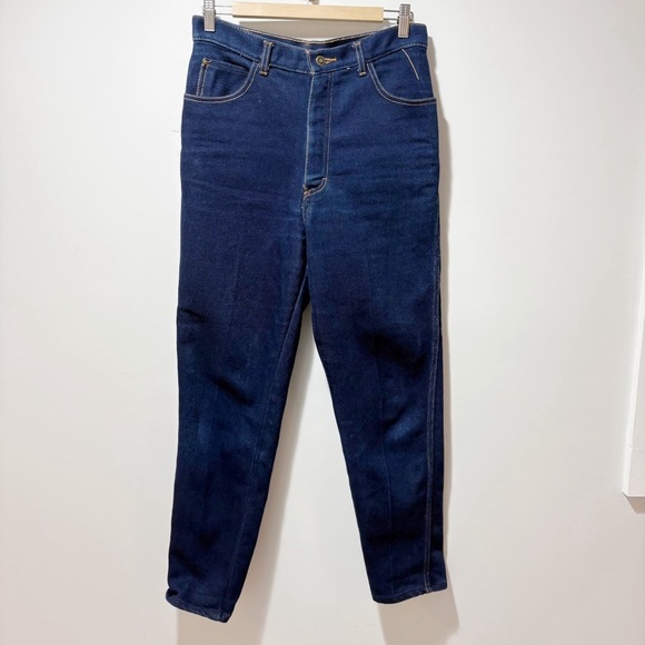 Gitano Denim - Vintage Gitano Dark Wash Jeans Size 29 Straight Leg Mom Jeans 80s 90s Retro